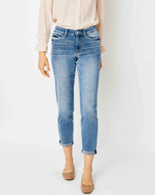 Load image into Gallery viewer, Judy Blue Mid-Rise Cuffed Slim Fit Jean