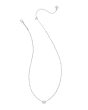 Load image into Gallery viewer, Kendra Scott Mini Elisa Silver Satellite Short Pendant Necklace in Ivory Mother of Pearl