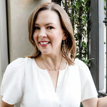 Load image into Gallery viewer, Canvas Carmi Delicate Cross Dangle Earrings in Worn Gold