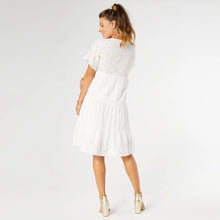Load image into Gallery viewer, Aimee Short Sleeve Dress - White