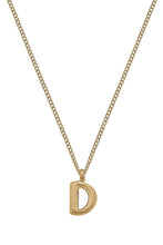 Load image into Gallery viewer, Canvas Coco Gold Initial Necklace - "D"