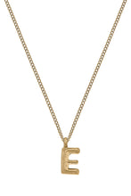 Load image into Gallery viewer, Canvas Coco Gold Initial Necklace - "E"