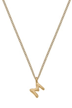 Load image into Gallery viewer, Canvas Coco Gold Initial Necklace - "M"