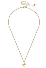 Load image into Gallery viewer, Canvas Coco Gold Initial Necklace - "M"