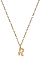 Load image into Gallery viewer, Canvas Coco Gold Initial Necklace - "R"