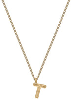 Load image into Gallery viewer, Canvas Coco Gold Initial Necklace - "T"