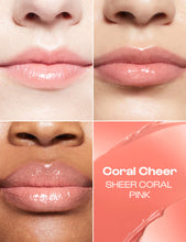 Load image into Gallery viewer, Alleyoop Lip Goals Glossy Balm - Coral Cheer