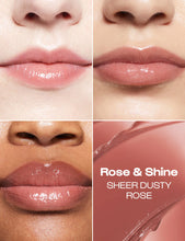 Load image into Gallery viewer, Alleyoop Lip Goals Glossy Balm - Rose & Shine
