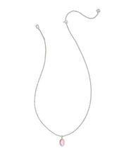 Load image into Gallery viewer, Kendra Scott Hallie Silver Short Pendant Necklace in Sunrise Watercolor Illusion