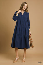 Load image into Gallery viewer, Camille Midi Dress - Navy