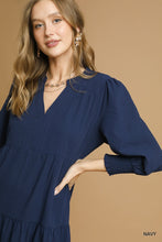 Load image into Gallery viewer, Camille Midi Dress - Navy