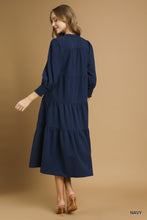 Load image into Gallery viewer, Camille Midi Dress - Navy
