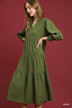 Load image into Gallery viewer, Camille Midi Dress - Olive