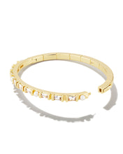 Load image into Gallery viewer, Kendra Scott Gracie Gold Bangle Bracelet in White Mix