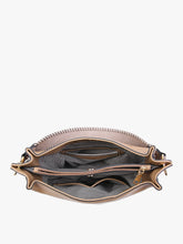 Load image into Gallery viewer, Amber Three Compartment Hobo Bag - Brown