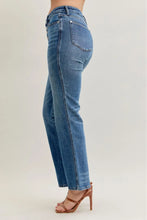 Load image into Gallery viewer, Judy Blue MR Slim Straight Rigid Magic Button-Fly Jean