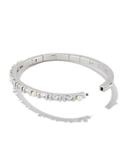 Load image into Gallery viewer, Kendra Scott Gracie Silver Bangle Bracelet in White Mix