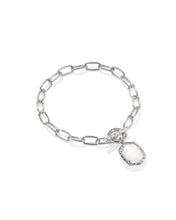 Load image into Gallery viewer, Kendra Scott Daphne Silver Link Bracelet in Ivory Mother of Pearl