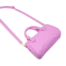 Load image into Gallery viewer, Checkered Children's Duffel Handbag - Lavender