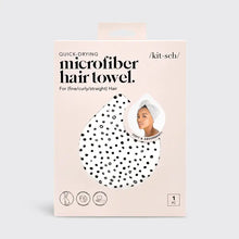 Load image into Gallery viewer, Kitsch Quick Dry Hair Towel - Micro Dot