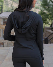 Load image into Gallery viewer, Grace & Lace Best Athletic Zip Up Jacket - Black