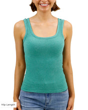 Load image into Gallery viewer, Grace & Lace Brami Tank - Heathered Green *Hip Length*
