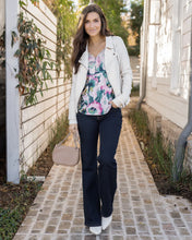 Load image into Gallery viewer, Grace & Lace Button Lace Trim Cami - Watercolor Floral