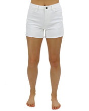 Load image into Gallery viewer, Grace & Lace Colored Denim Shorts - White