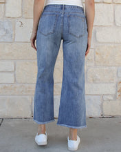 Load image into Gallery viewer, Grace & Lace Mel's Fave Wide Leg Cropped Denim - Non-Distressed Mid-Wash