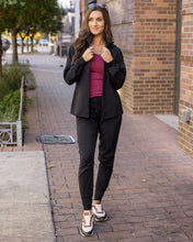 Load image into Gallery viewer, Grace & Lace Active Track Jacket - Black