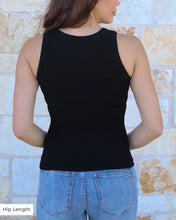 Load image into Gallery viewer, Grace & Lace Brami Tank - High Neck {Black} *Hip Length*