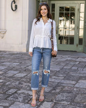 Load image into Gallery viewer, Grace & Lace Linen Button Up Day Shirt - Soft White