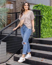 Load image into Gallery viewer, Grace & Lace High-Rise Girlfriend Jeans - Distressed Mid-Wash