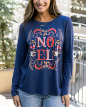 Load image into Gallery viewer, Grace & Lace Long Sleeve Crew Neck Graphic Tee - Noel
