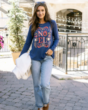 Load image into Gallery viewer, Grace & Lace Long Sleeve Crew Neck Graphic Tee - Noel