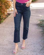 Load image into Gallery viewer, Grace & Lace Mel's Fave Straight Leg Cropped Denim - Non Distressed Dark Denim