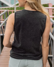 Load image into Gallery viewer, Grace & Lace Mineral Washed Tank Top - Happiness