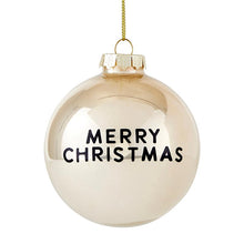 Load image into Gallery viewer, Glass Ornament Set - Merry Christmas & Trees
