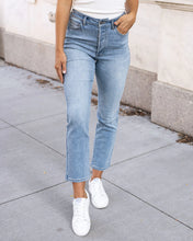 Load image into Gallery viewer, Grace & Lace Premium Denim High Waisted Mom Jean Non-Distressed Light Mid Wash