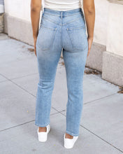 Load image into Gallery viewer, Grace & Lace Premium Denim High Waisted Mom Jean Non-Distressed Light Mid Wash