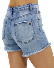 Load image into Gallery viewer, Grace & Lace Mid-Wash Girlfriend Relaxed Fit Shorts