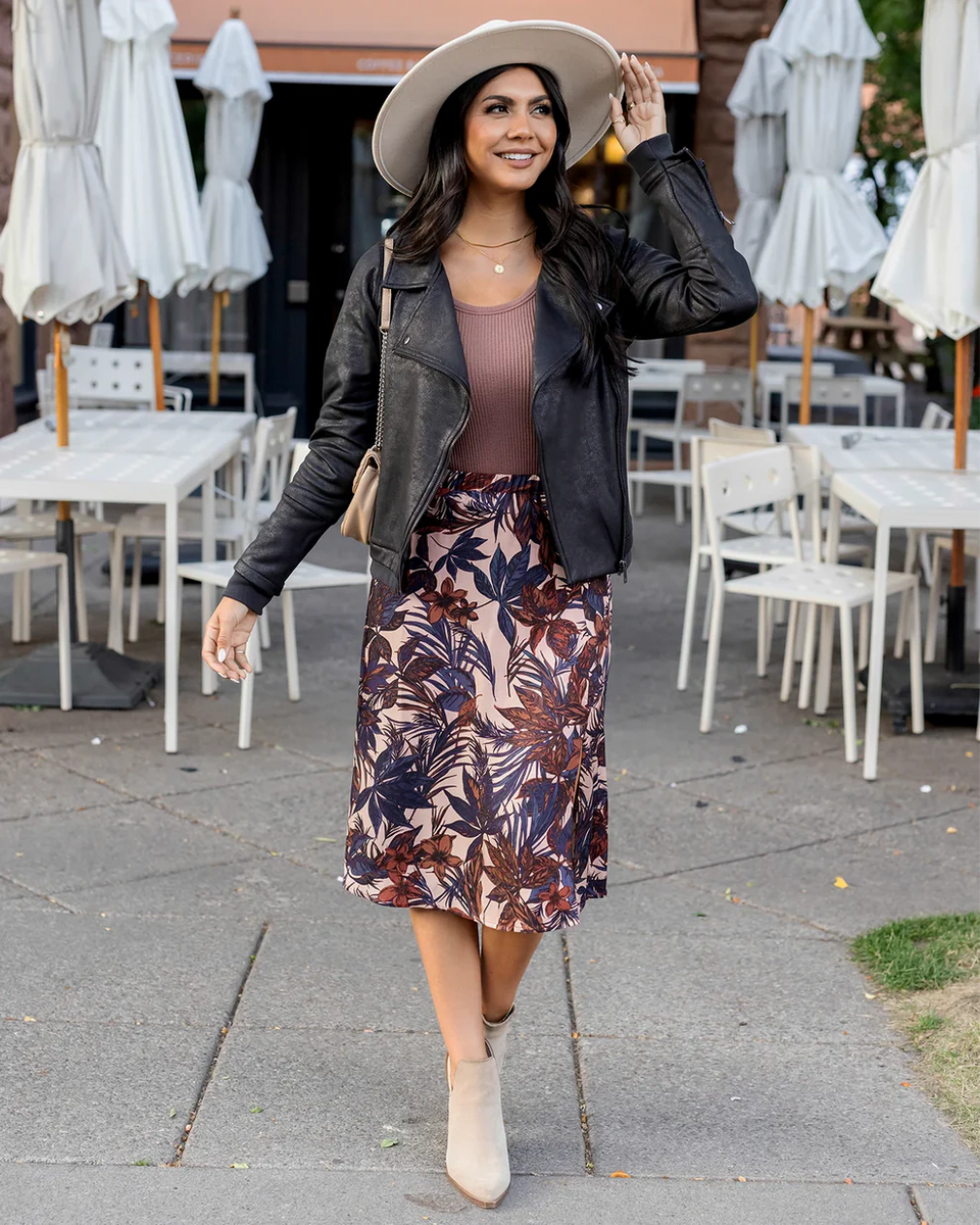 SOFT PETAL LACE MIDI SKIRT