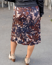 Load image into Gallery viewer, Grace & Lace Satin Midi Floral Skirt - Moody Floral
