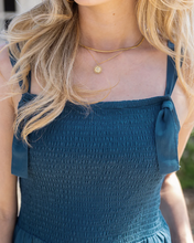 Load image into Gallery viewer, Grace & Lace Shorts Smocked Romper - Deep Teal