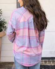 Load image into Gallery viewer, Grace & Lace Soft Brushed Spring Plaid Shirt - Pink