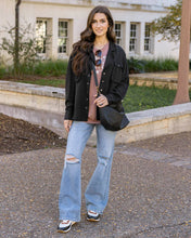 Load image into Gallery viewer, Grace & Lace Tencel Lyocell Utility Shirt Jacket - Black