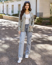 Load image into Gallery viewer, Grace & Lace Tencel Lyocell Utility Shirt Jacket - Sage