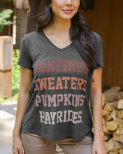 Load image into Gallery viewer, Grace & Lace VIP Favorite Perfect V-Neck Graphic Tee - Fall