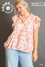 Load image into Gallery viewer, Charli Ruffle Top - Rose *Regular & Curvy*