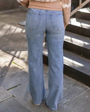 Load image into Gallery viewer, Grace & Lace Wide Leg Premium Denim - Distressed Mid-Wash